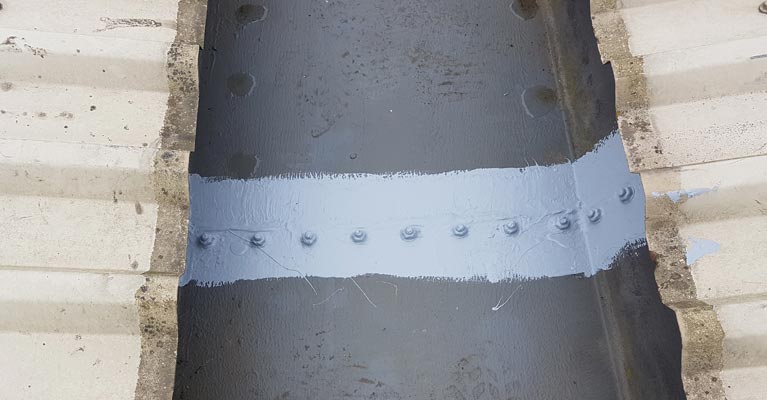 Giromax encapsulated gutter joints offering 10 year product guarantee.
