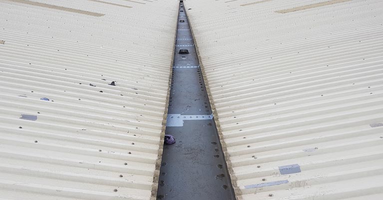 Overview of the finished Giromax gutter repairs in Tamworth.