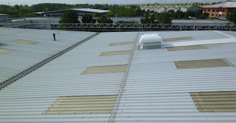 Finish of the industrial roof cleaning