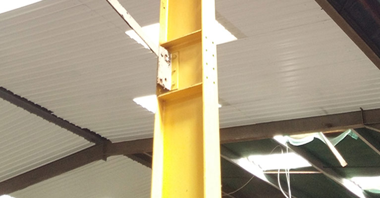 Exposed steelwork to be painted with one coat of zinc phosphate primer