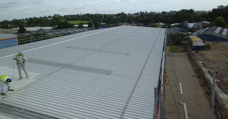 Industrial roof painting experts in Rugby